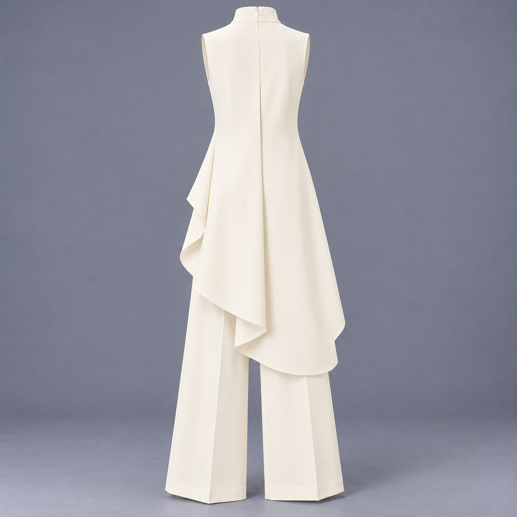 Ivory two-piece set, back view