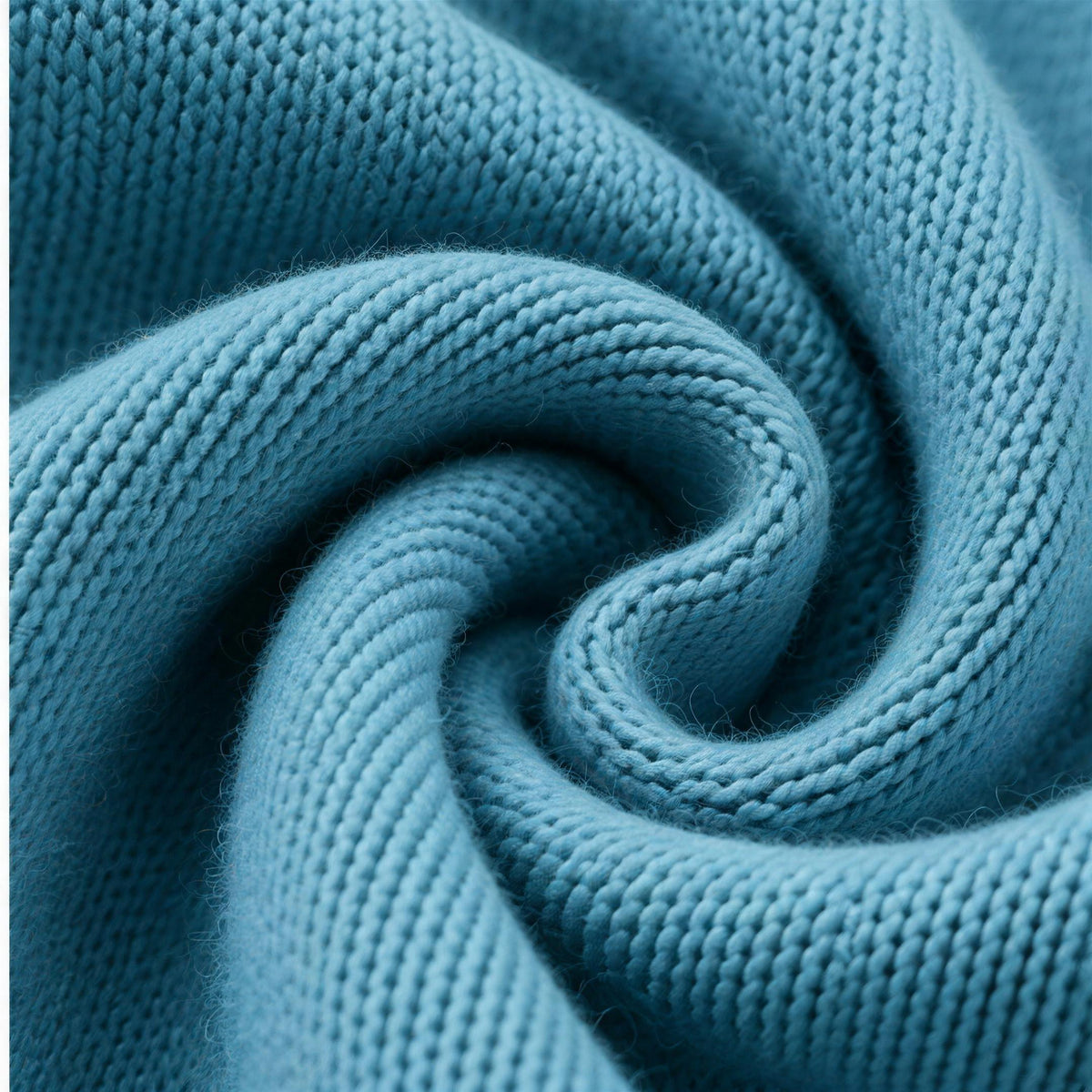 Close-up of the fine knit fabric