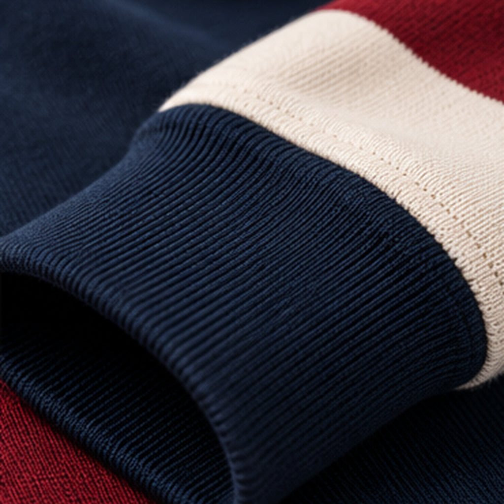 Close-up of the ribbed cuff